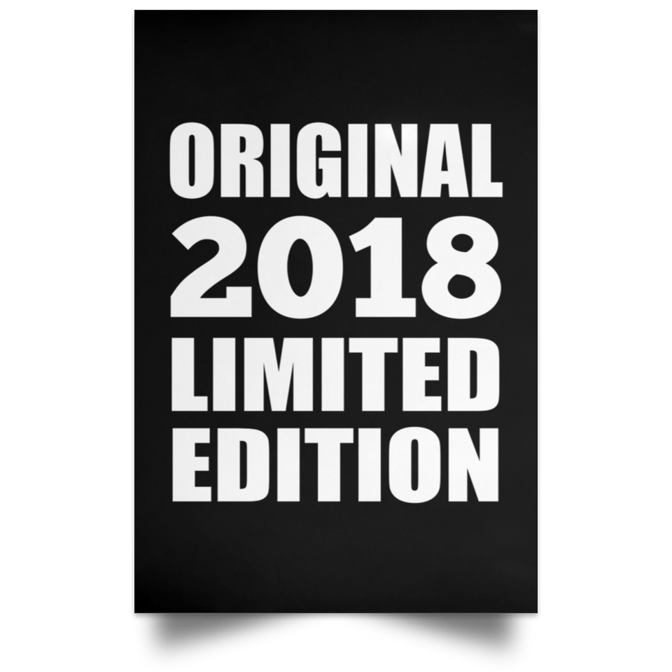 6th Birthday Original 2018 Limited Edition - Poster Portrait