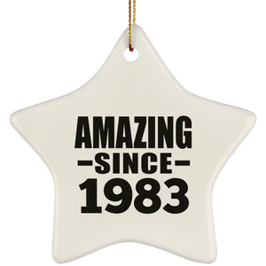 41st Birthday Amazing Since 1983 - Star Ornament