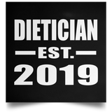 Dietician Established EST. 2019 - Poster Square