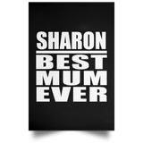 Sharon Best Mum Ever - Poster Portrait