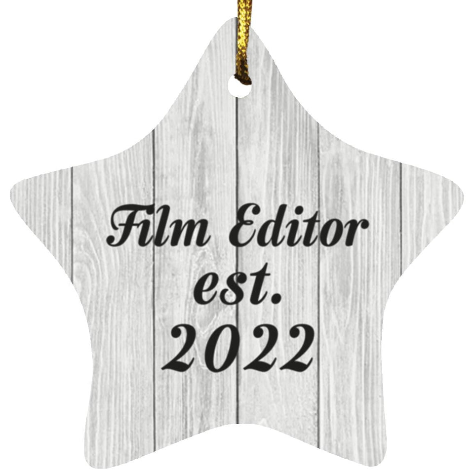Film Editor Established Est. 2022 - Star Ornament F