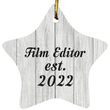 Film Editor Established Est. 2022 - Star Ornament F