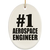 Number One #1 Aerospace Engineer - Oval Ornament