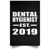 Dental Hygienist Established EST. 2019 - Poster Portrait