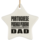 Portuguese Podengo Pequeno Dad - Star Ornament
