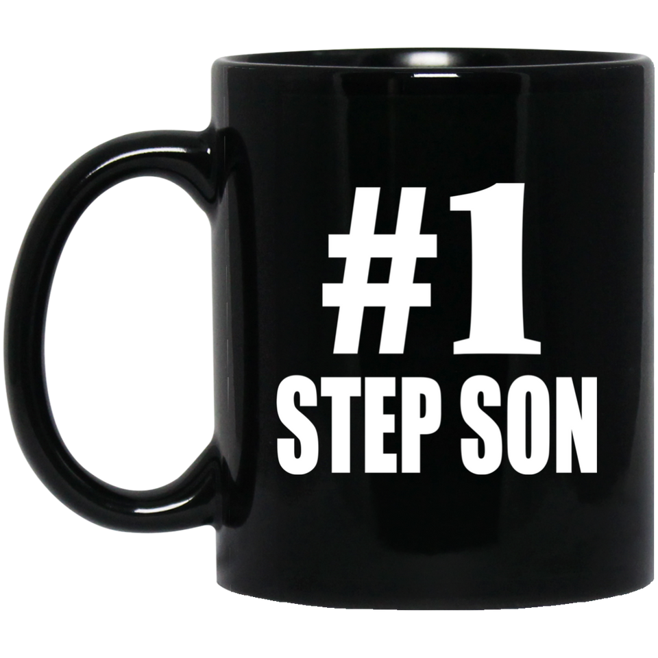 Number One #1 Step Son - 11 Oz Coffee Mug Black