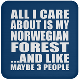 All I Care About Is My Norwegian Forest - Drink Coaster