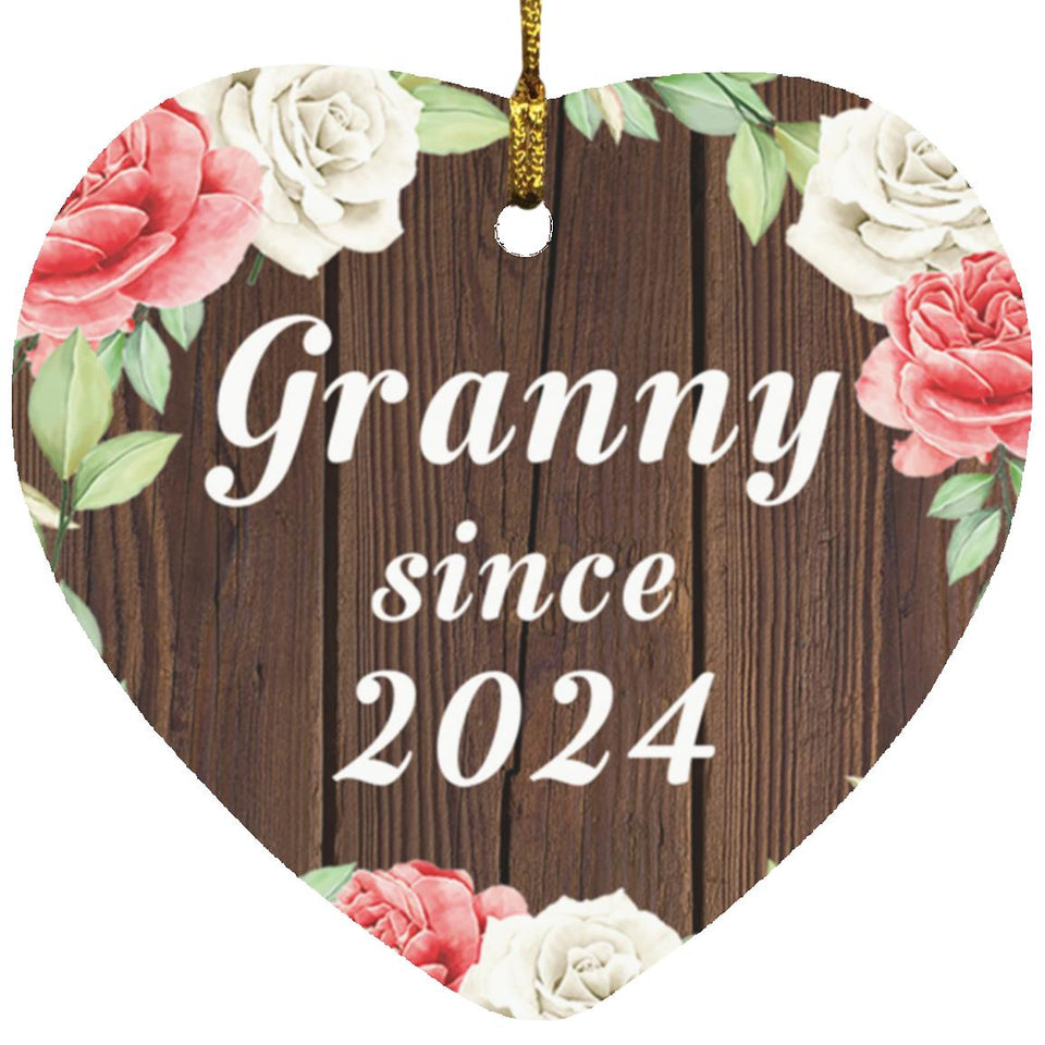 Granny Since 2024 - Heart Ornament A