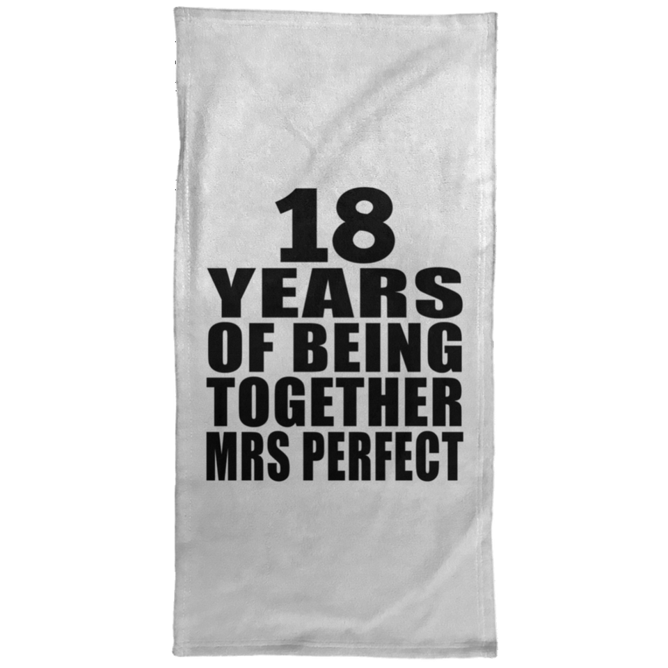 18th Anniversary 18 Years Of Being Mrs Perfect - Hand Towel