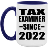 Tax Examiner Since 2022 - 15oz Accent Mug Purple