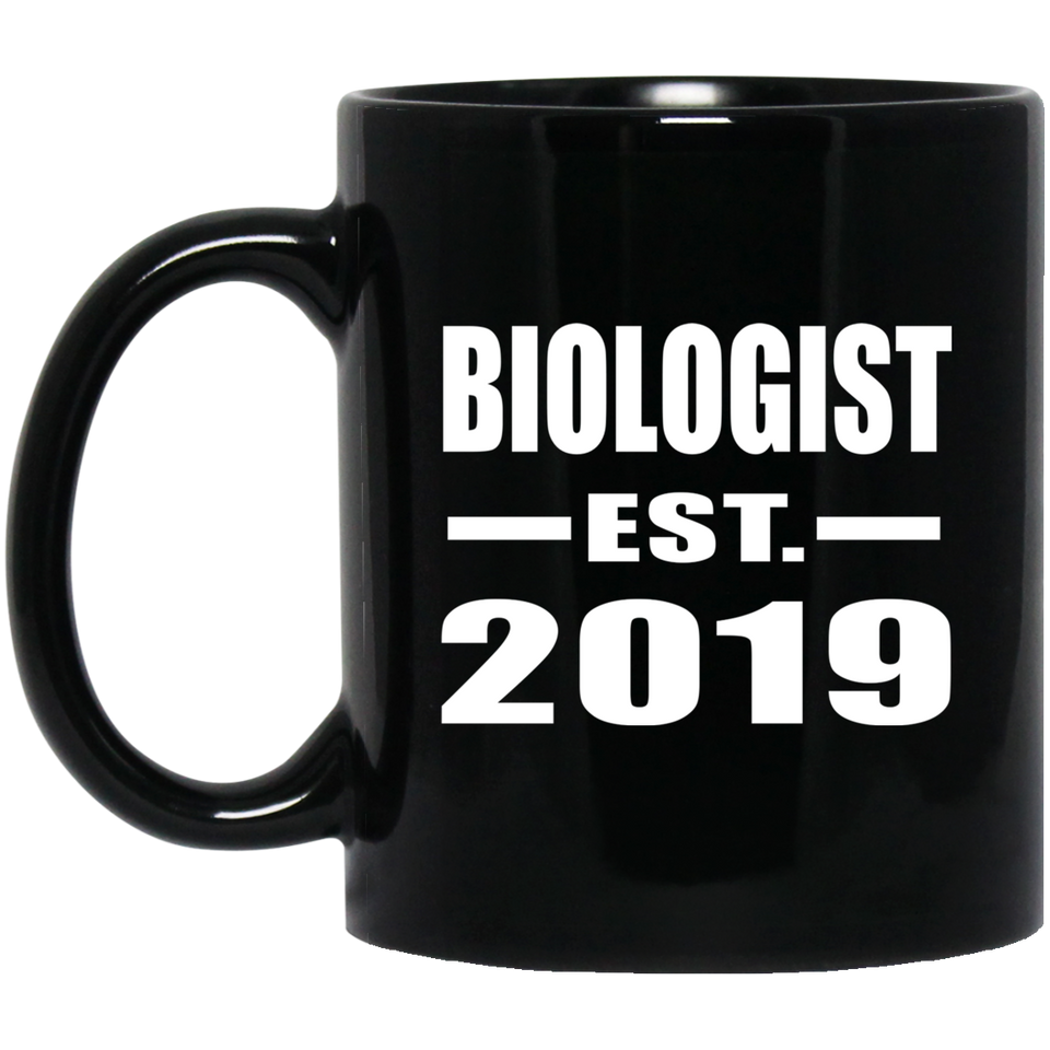 Biologist Established EST. 2019 - 11oz Coffee Mug Black