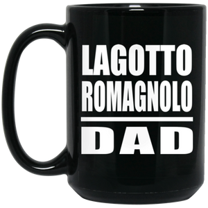 Lagotto Romagnolo Dad - 15oz Coffee Mug Black