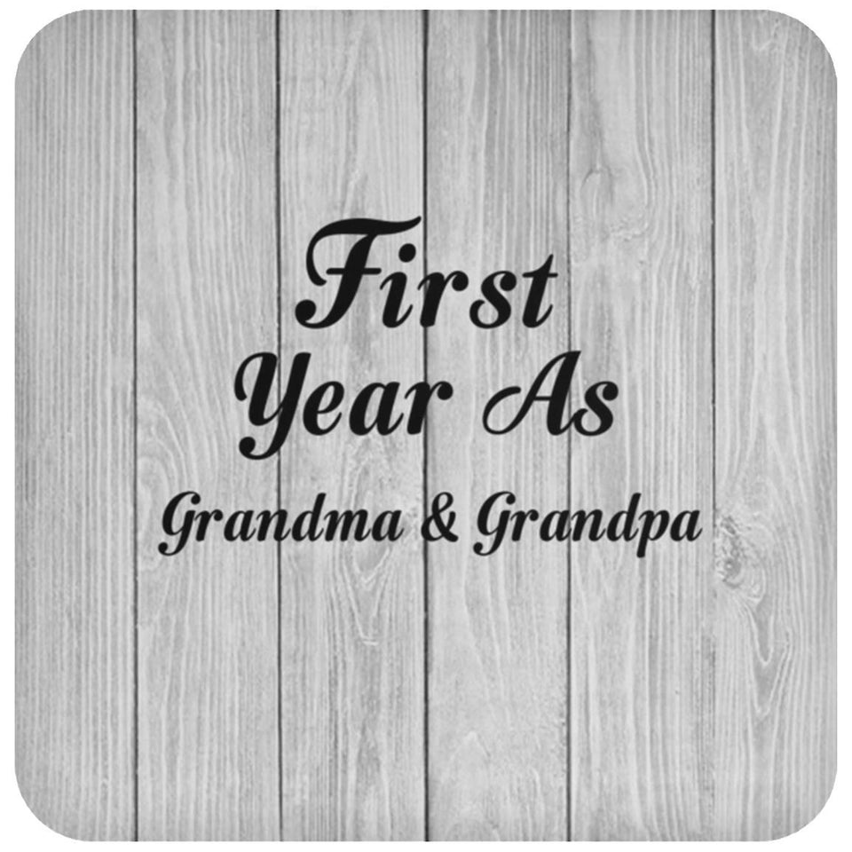 First Year As Grandma & Grandpa - Drink Coaster F