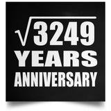 57th Anniversary Square Root of 3249 Years Anniversary - Poster Square