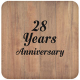 28th Anniversary 28 Years Anniversary - Drink Coaster C
