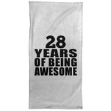 28th Birthday 28 Years Of Being Awesome - Hand Towel