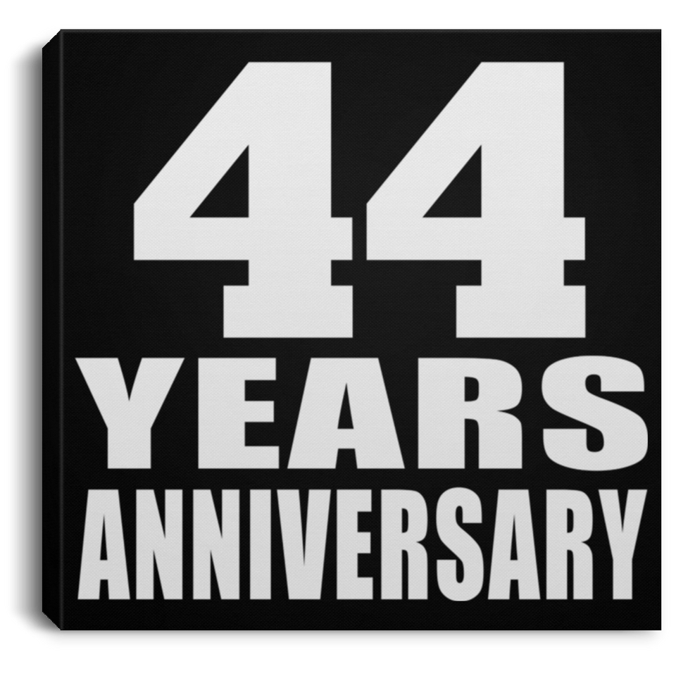 44th Anniversary 44 Years Anniversary - Canvas Square