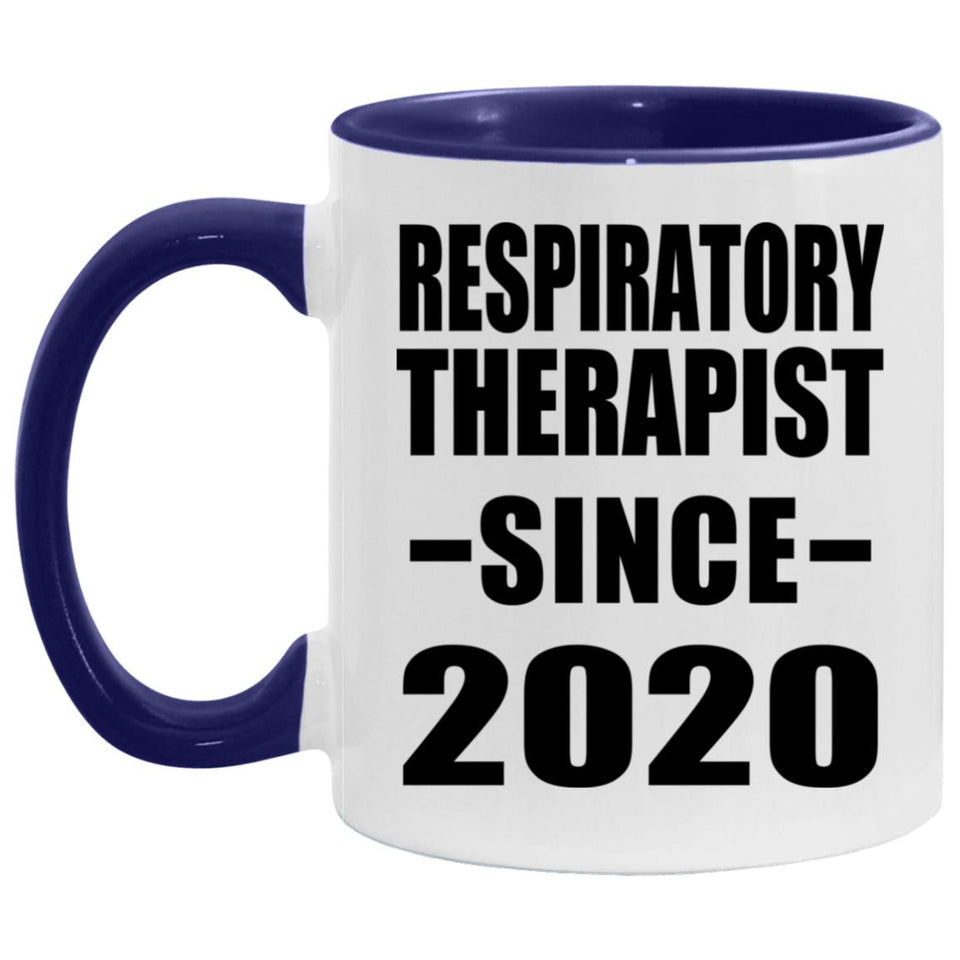 Respiratory Therapist Since 2020 - 11oz Accent Mug Purple