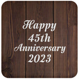 Happy 45th Anniversary 2023 - Drink Coaster D