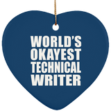 World's Okayest Technical Writer - Heart Ornament