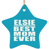 Elsie Best Mom Ever - Star Ornament