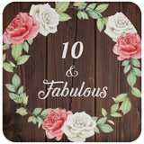 10th Birthday 10 & Fabulous - Drink Coaster A