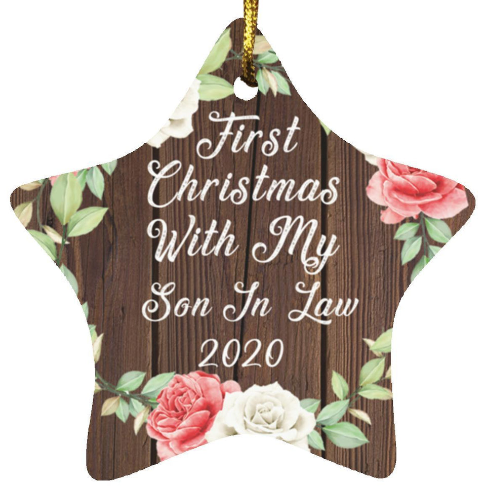 First Christmas With My Son In Law 2020 - Star Ornament A