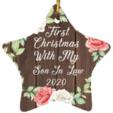First Christmas With My Son In Law 2020 - Star Ornament A