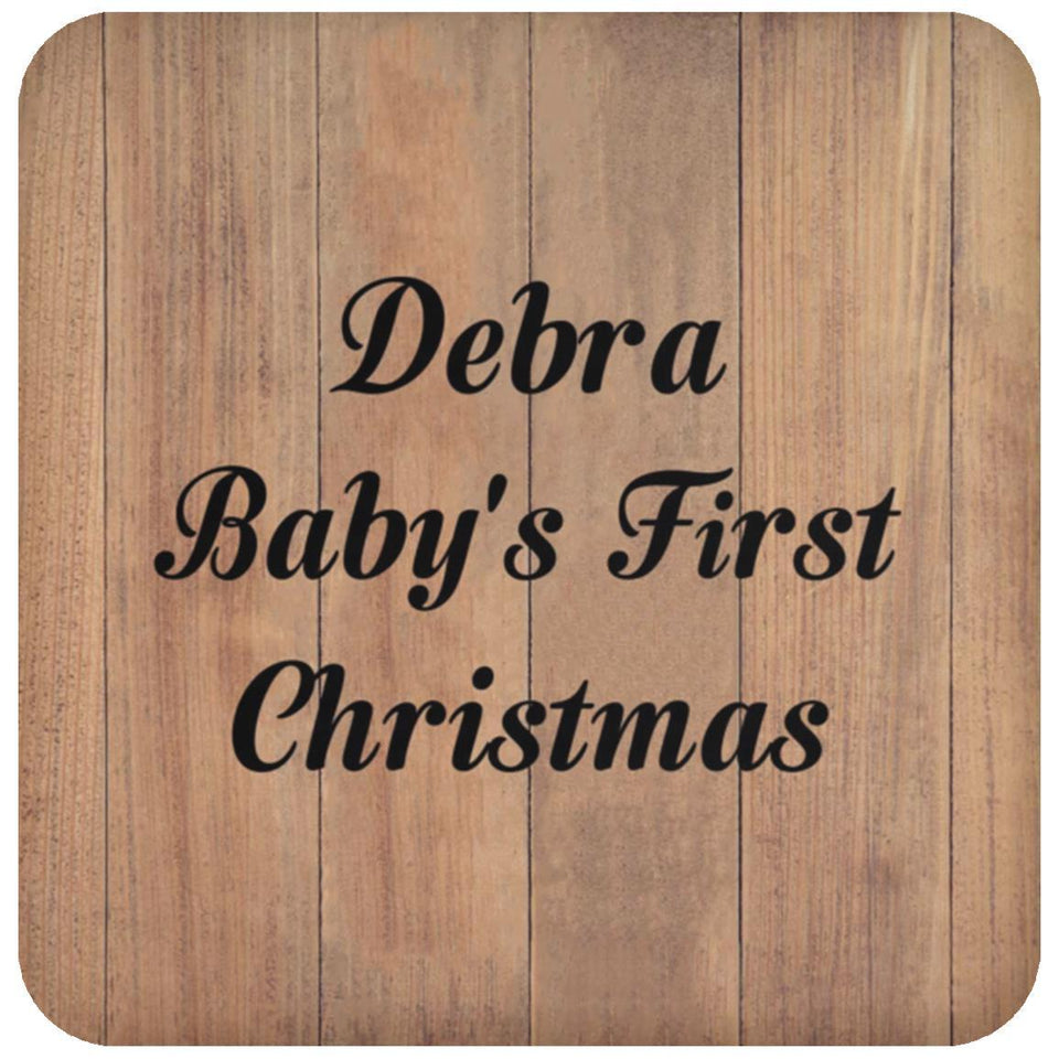 Debra Baby's First Christmas - Drink Coaster C
