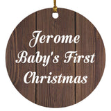 Jerome Baby's First Christmas - Circle Ornament D