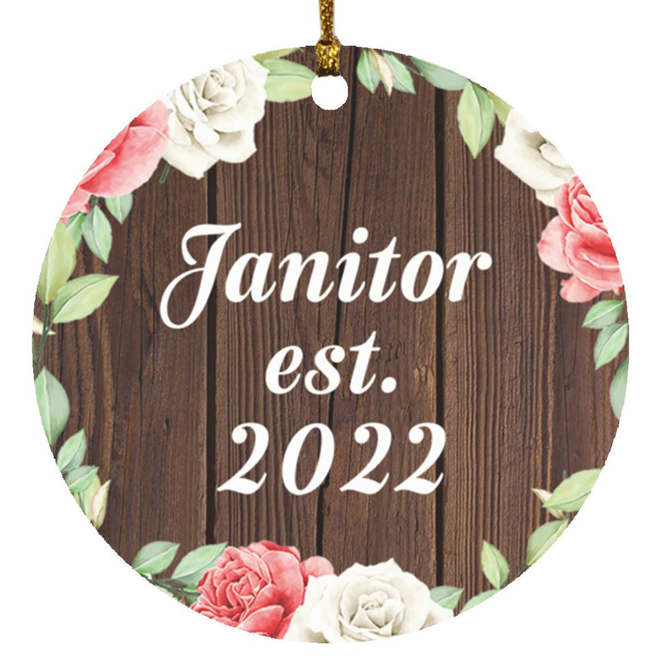 Janitor Established Est. 2022 - Circle Ornament A