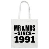 33rd Anniversary Mr & Mrs Since 1991 - Tote Bag White
