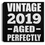5th Birthday Vintage 2019 Aged Perfectly - Canvas Square
