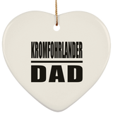 Kromfohrlander Dad - Heart Ornament