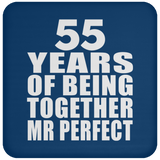 55th Anniversary 55 Years Of Being Mr Perfect - Drink Coaster