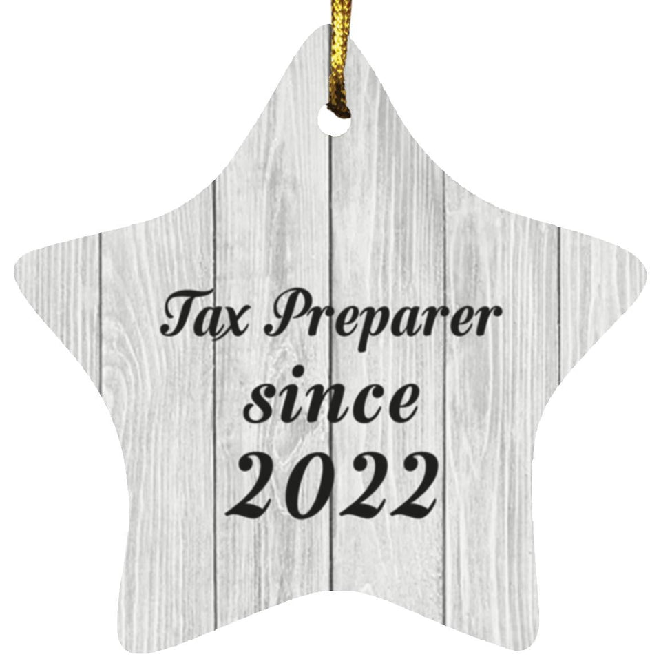 Tax Preparer Since 2022 - Star Ornament F