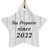 Tax Preparer Since 2022 - Star Ornament F