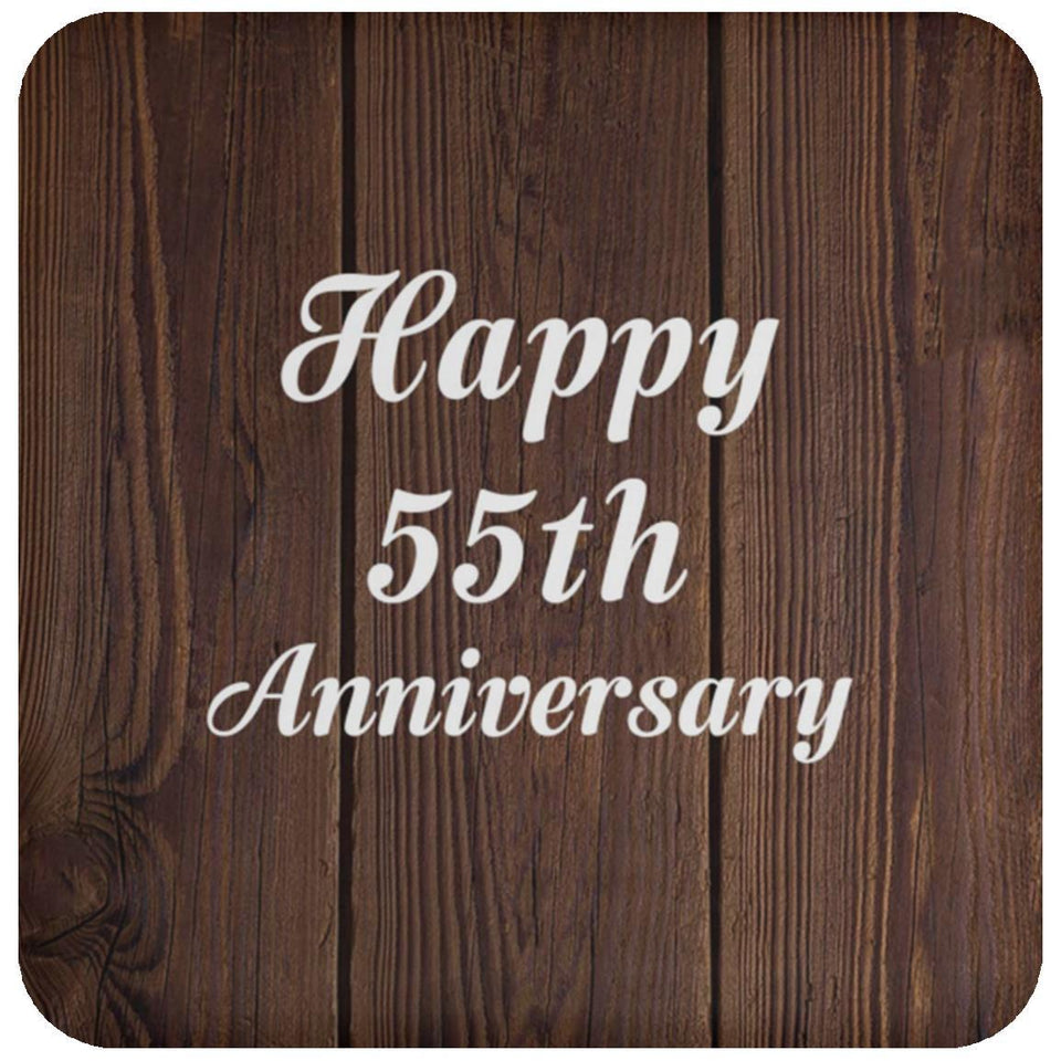 Happy 55th Anniversary - Drink Coaster D