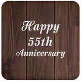 Happy 55th Anniversary - Drink Coaster D
