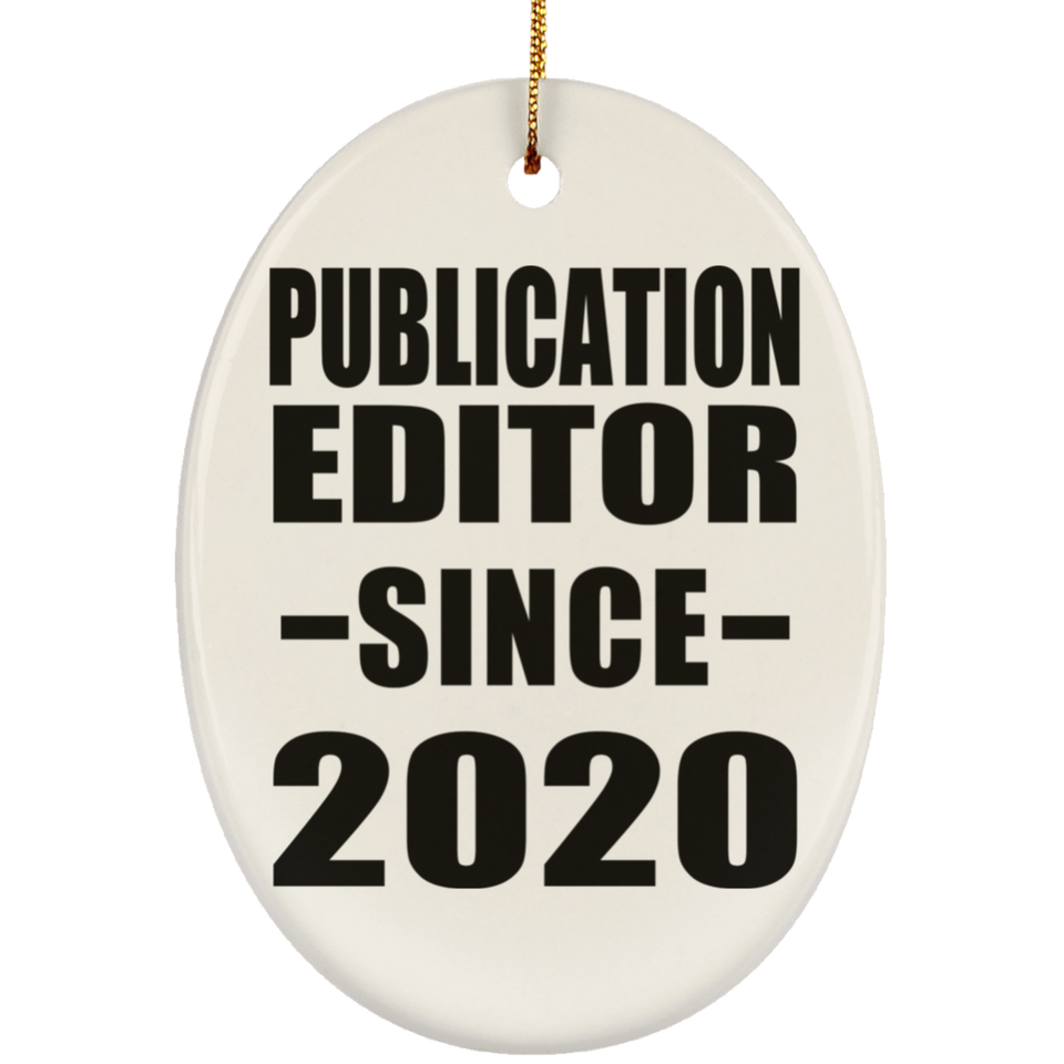Publication Editor Since 2020 - Oval Ornament