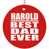Harold Best Dad Ever - Circle Ornament