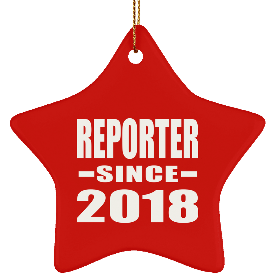 Reporter Since 2018 - Star Ornament