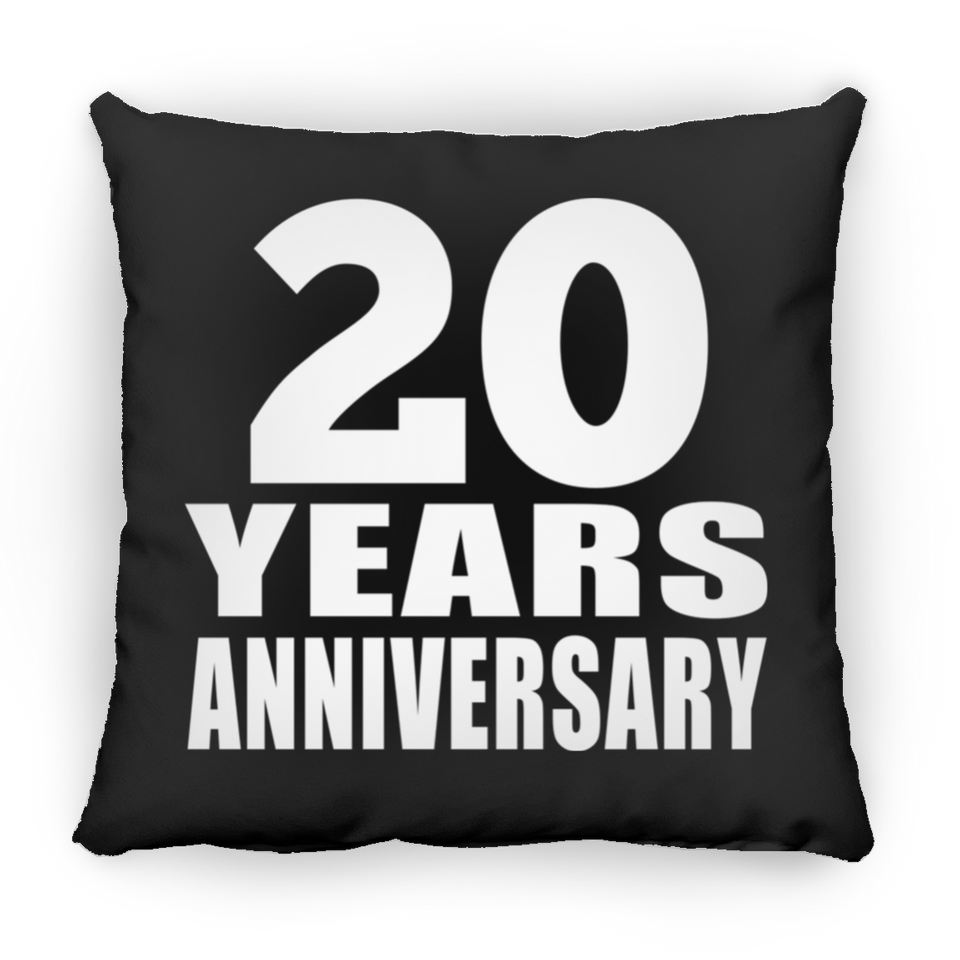 20th Anniversary 20 Years - Throw Pillow Black
