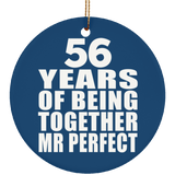 56th Anniversary 56 Years Of Being Mr Perfect - Circle Ornament