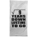3rd Anniversary Square Root of 9 Years Lifetime To Go - Hand Towel