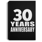 30th Anniversary 30 Years Anniversary - Canvas Portrait