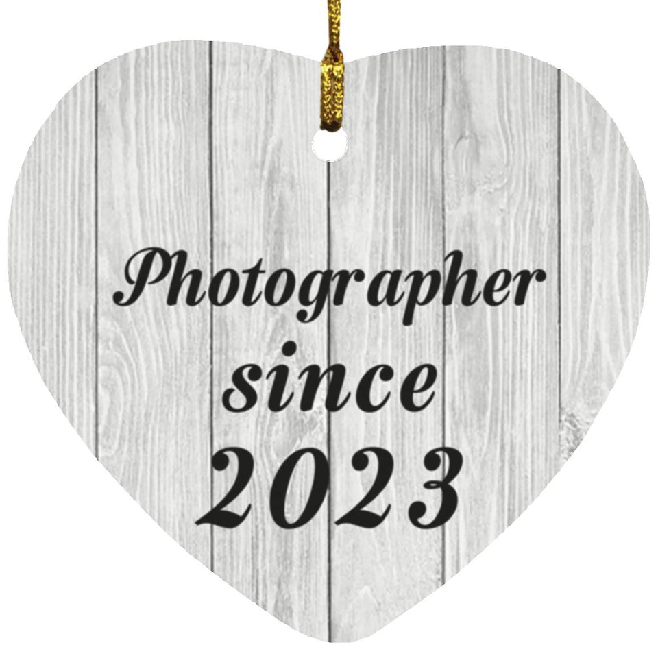 Photographer Since 2023 - Heart Ornament F