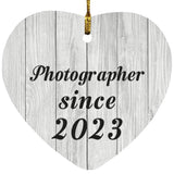Photographer Since 2023 - Heart Ornament F
