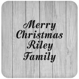 Merry Christmas Riley Family - Drink Coaster F