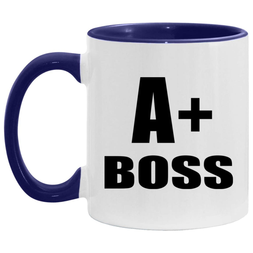 A+ Boss - 11oz Accent Mug Purple